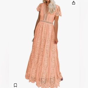 Large Pink maxi dress